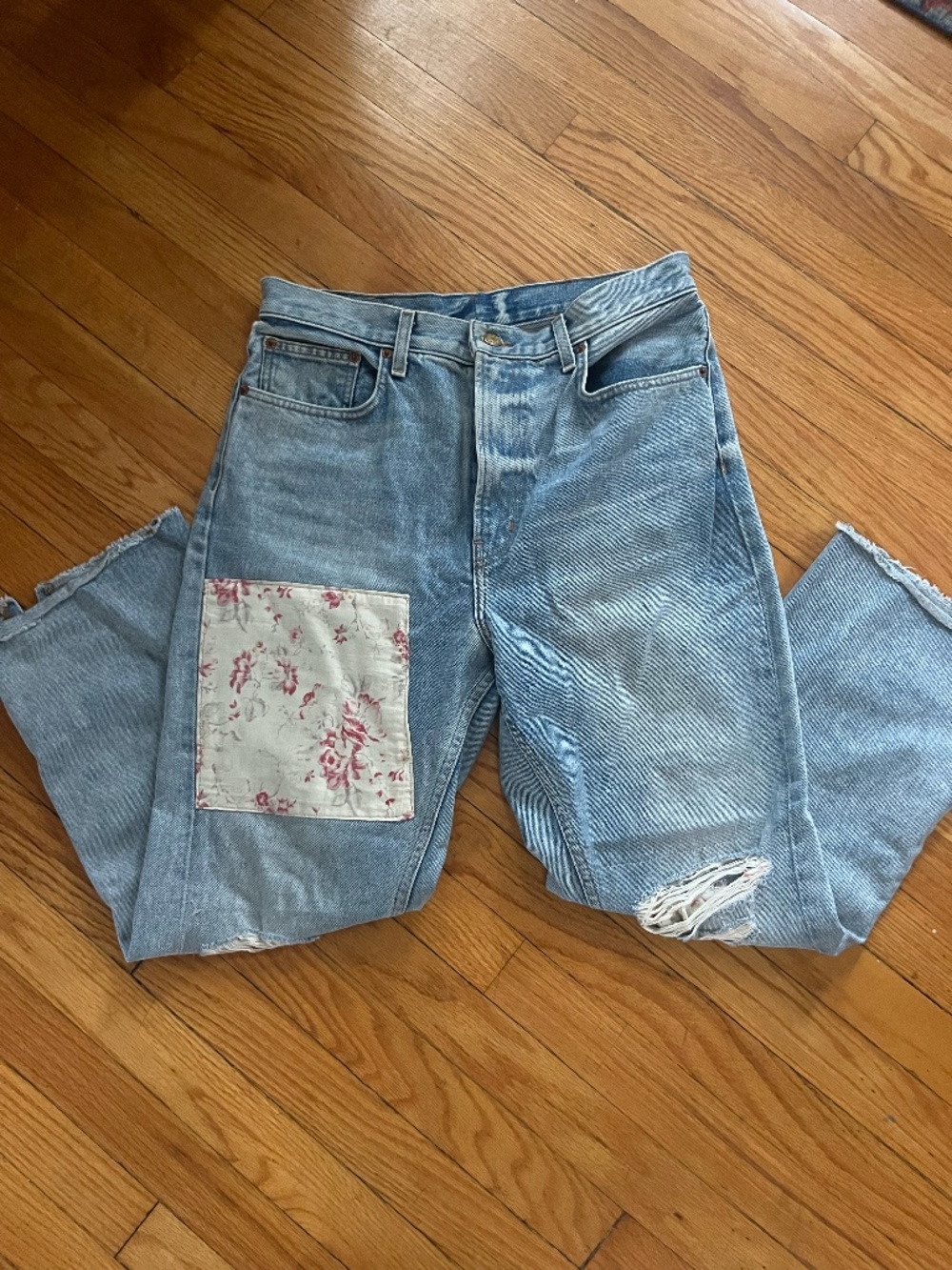 B SIDES Floral Patchwork Stowe Allen Size 30